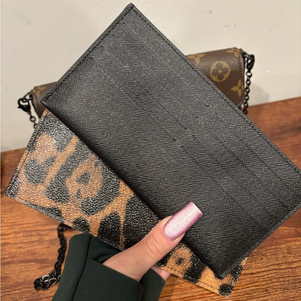 Louis Vuitton Black and Brown Wallet
